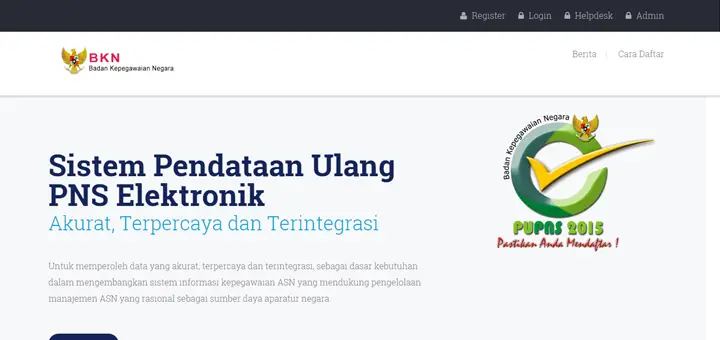 Cara Mendapatkan Tanda Bukti Pendaftaran (Registrasi) PUPNS 2015