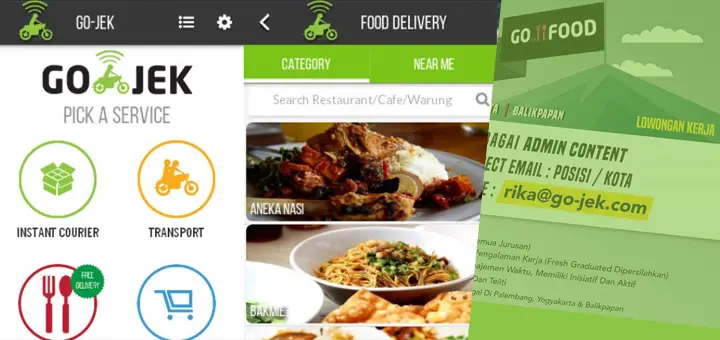 Lowongan Kerja Go-Food (Go-Jek) – Admin Content di 3 Kota