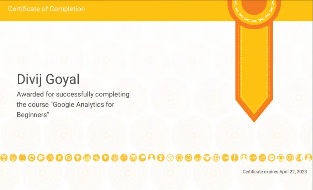 Google Analytics Certificate