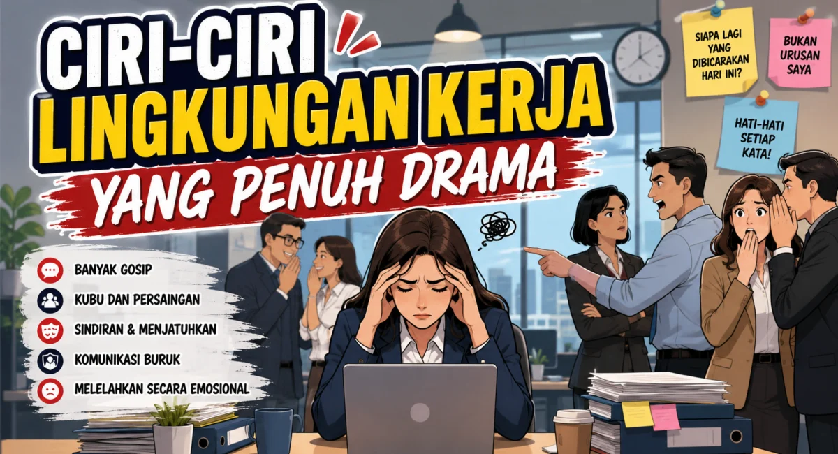 Ciri-Ciri Lingkungan Kerja yang Penuh Drama 1 Lingkungan Kerja Penuh Drama